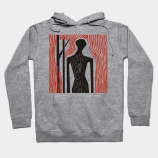 Abstract Lino Cut Hoodie